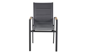 Stapelsessel Unicamo, anthrazit/Teakholz
