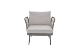 Gartensofaset Rieti, hellgrau, 4-teilig 