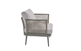Gartensofaset Rieti, hellgrau, 4-teilig 