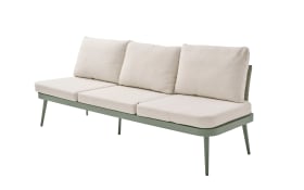 Gartensofa Rieti, salbei/beige, inkl. Kopfteilverstellung vorstehend rechts