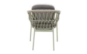 Gartenstuhl Bari, taupe/dunkelgrau, inkl. Kissen 