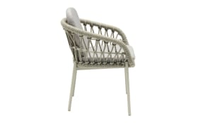 Gartenstuhl Bari, taupe/dunkelgrau, inkl. Kissen 