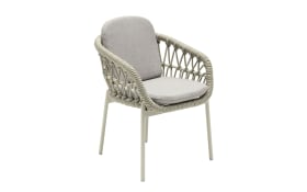 Gartenstuhl Bari, taupe/dunkelgrau, inkl. Kissen 