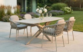 Gartenstuhl Bari, taupe/dunkelgrau, inkl. Kissen 