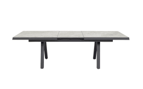 Ausziehtisch Bari, anthrazit/grau, 260 cm, inkl. Synchronauszug