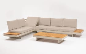 Gartenset Accra, Akazienholz/beige, 4-teilig