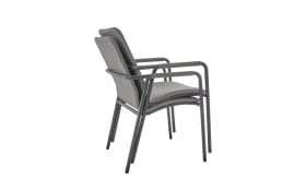 Stapelstuhl Repton, anthrazit/hellgrau