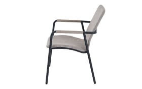 Stapelstuhl Repton, anthrazit/taupe 