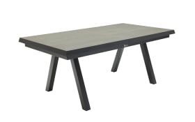 Ausziehtisch Vivera-Stone, anthrazit, inkl. Synchron-Auszug