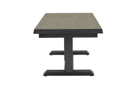 Ausziehtisch Vivera-Stone, anthrazit, inkl. Synchronauszug