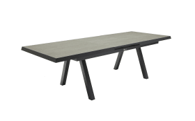 Ausziehtisch Vivera-Stone, anthrazit, inkl. Synchronauszug