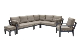 Hocker Avena, anthrazit/silber