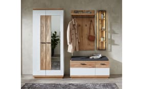 Garderobenschrank Lisana, Wildeiche/weiß
