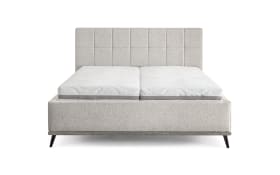 Polsterbett Stamford, grau, inkl. Sockelbeleuchtung