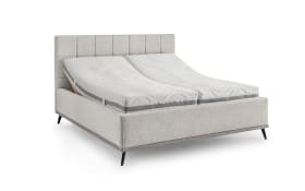 Polsterbett Stamford, grau, inkl. Sockelbeleuchtung