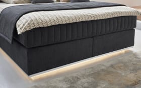 Boxspringbett Felina Fly, dunkelgrau, 180 x 200 cm