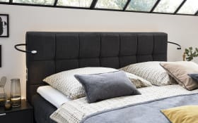 Boxspringbett Felina Fly, dunkelgrau, 180 x 200 cm