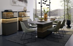 Vitrine Jana, graphit, inkl. Softclose Funktion