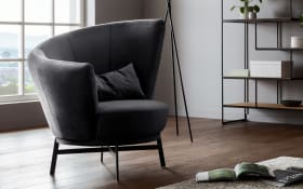 Sessel MR Kleo, schwarz, inkl. 360° Drehfunktion