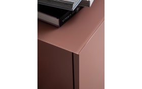 Sideboard Amaya, samtbeere/Eiche, inkl. inkl. Push to Open Funktion