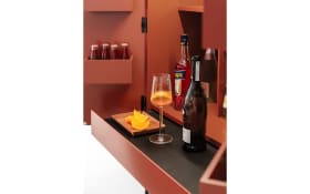 Barschrank Amaya, indisch rot, inkl. Beleuchtung 