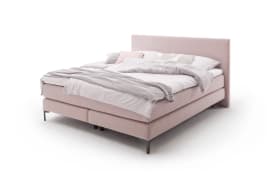 Boxspringbett Vita, rosa, H2/H3, 180 x 200 cm