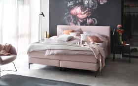 Boxspringbett Vita, rosa, H2/H3, 180 x 200 cm