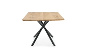 Esstisch Helmond, massive Wildeiche/schwarz