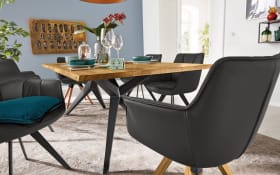 Designsessel Tamina, Wildeiche/mocca