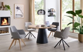 Schalensessel Tario, beige, inkl. 180° Drehfunktion