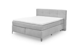 Boxspringbett Fairfield, hellgrau, 180 x 200 cm