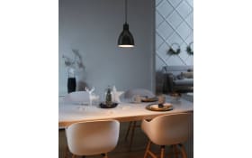Pendelleuchte Priddy, schwarz/weiß, 1-flammig, 110 cm