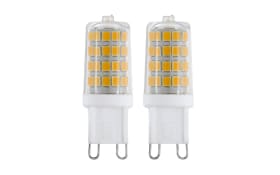 LED-Leuchtmittel 3 W/G9/320 lm, transparent, 2er Pack