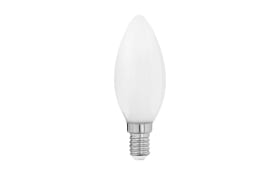 LED-Leuchtmittel Kerze Milky 4 W/E14/470 lm, opal