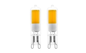 LED-Leuchtmittel 2 W/G9/200 lm, klar, 2er Pack