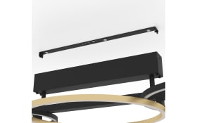 LED-Deckenleuchte LANACERA, schwarz/gold, inkl. Dimmfunktion 