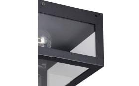 Wand-/Deckenleuchte Amezola, klar/schwarz, IP44