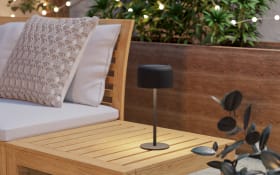 LED Solartischleuchte Roccanova, schwarz, inkl. Dimmfunktion