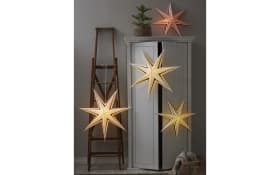 Papier Stern Stripe, dunkelrot/weiß, 70 cm