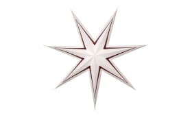 Papier Stern Stripe, dunkelrot/weiß, 70 cm