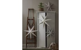 Papier Stern Stripe, dunkelrot/weiß, 70 cm