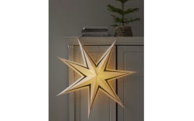 Papier Stern Stripe, dunkelgrün/weiß, 70 cm