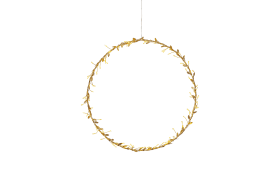 Kranz mit Beleuchtung Holiday, goldfarbig, 38 cm