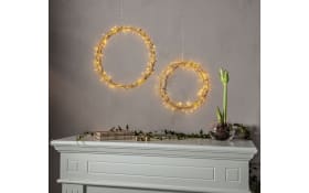 Kranz mit Beleuchtung Holiday, goldfarbig, 38 cm