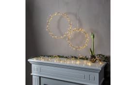 Kranz mit Beleuchtung Holiday, goldfarbig, 38 cm