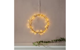 Kranz mit Beleuchtung Holiday, goldfarbig, 28 cm