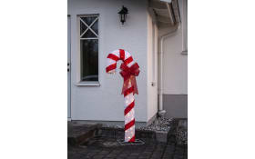 Stehleuchte Candycane, rot/weiß, 150 cm