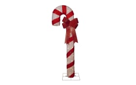 Stehleuchte Candycane, rot/weiß, 150 cm