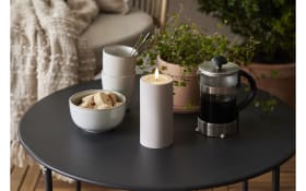 Outdoor LED Kerze Flamme soft, beige, 17,5 cm