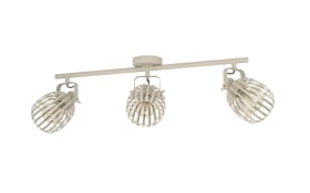 Deckenleuchte Girona, sandfarbig, 3-flammig